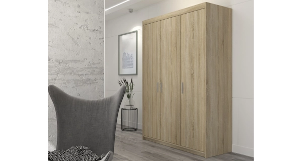 Šatní skříň GIESSI 3D, dub sonoma