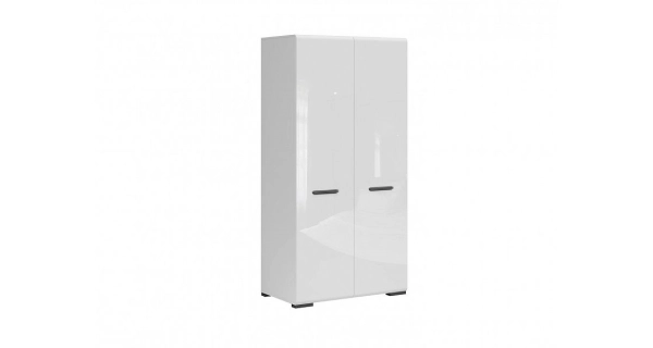 Šatní skříň GIUSEPPE, bílá/bílý lesk