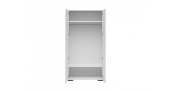 Šatní skříň GIUSEPPE, bílá/bílý lesk