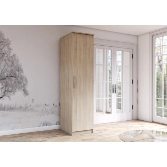 Šatní skříň GLOBIFERA 1D, dub sonoma