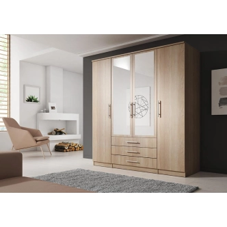Šatní skříň GLOBIFERA 4D, dub sonoma