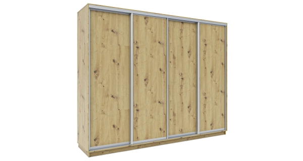 Šatní skříň HEREI o výšce 240 cm, dub artisan