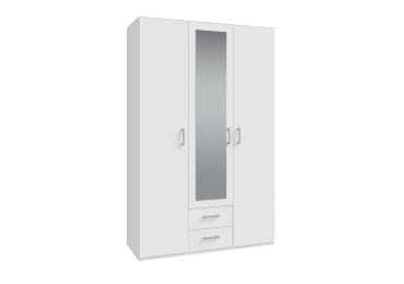 Šatní skříň KELLO 2 3D2S, bílá