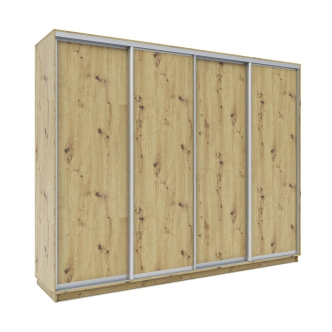 Šatní skříň LESLIE, dub artisan