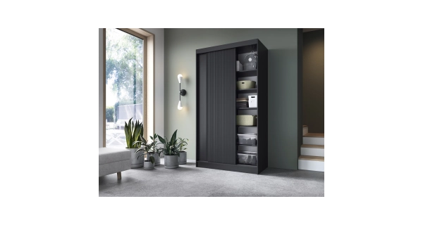 Šatní skříň LOTIS II, černá