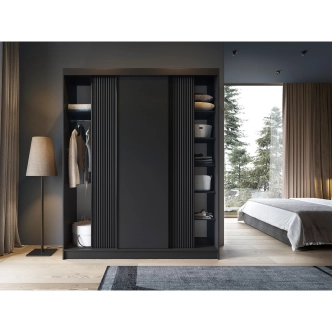 Šatní skříň LOTIS III, černá