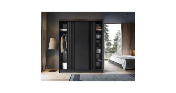 Šatní skříň LOTIS III, černá