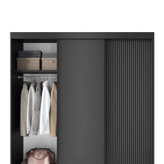 Šatní skříň LOTIS III, černá