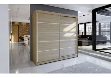 Šatní skříň NUDICAULIS IV, dub sonoma