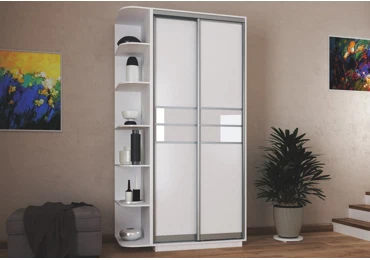 Šatní skříň PEGLERA 100, bílý diamant