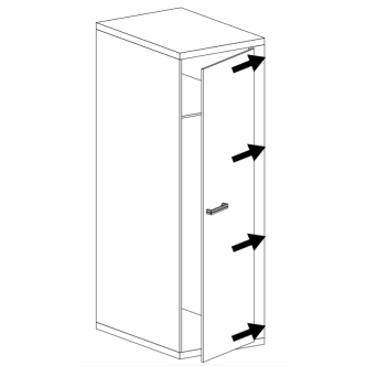 Šatní skříň PULCHERIA 2, dub ribbeck