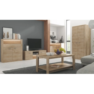 Šatní skříň PULCHERIA 2, dub ribbeck