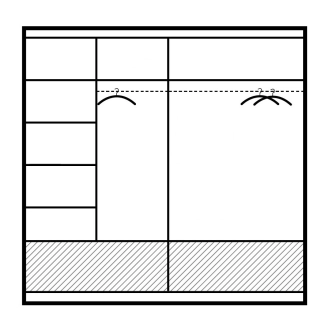 Šatní skříň RANETE, černá/švestka 