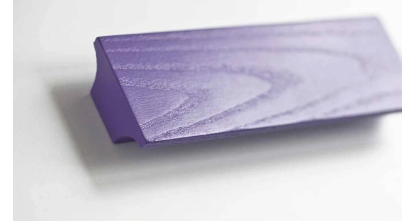 Šatní skříň rohová BLOURT, bílý lesk/fialová