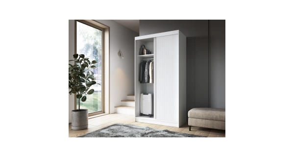 Šatní skříň SIRENE II, bílý mat