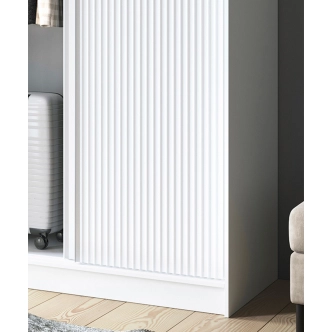 Šatní skříň SIRENE II, bílý mat