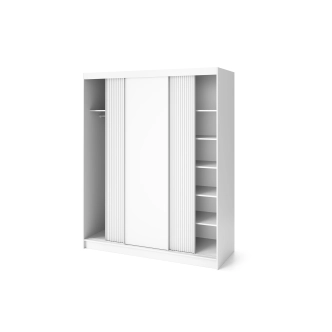 Šatní skříň SIRENE III, bílý mat