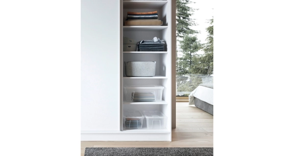 Šatní skříň SIRENE III, bílý mat