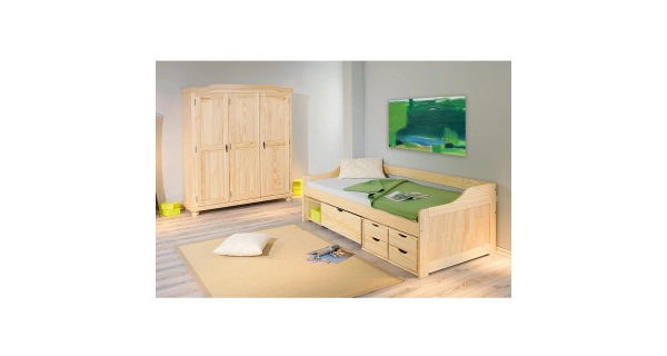 Šatní skříň STEERE, masiv borovice