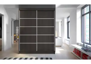 Šatní skříň SVEZIA IV, čokoládová