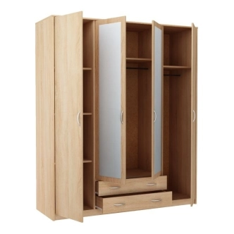 Šatní skříň SWAUN 4, dub sonoma