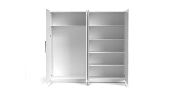 Šatní skříň TEASE, bílá DOPRODEJ