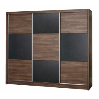 Šatní skříň VERMORY, dub sterling/beton