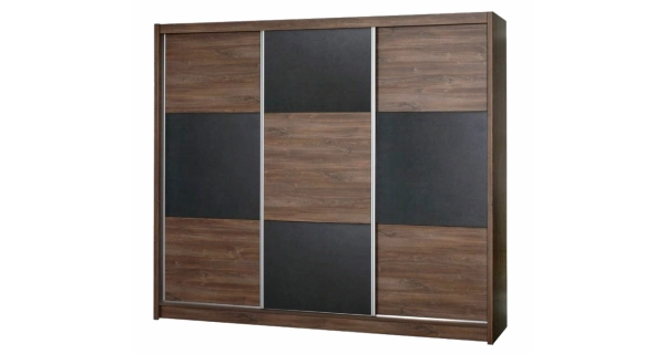 Šatní skříň VERMORY, dub sterling/beton