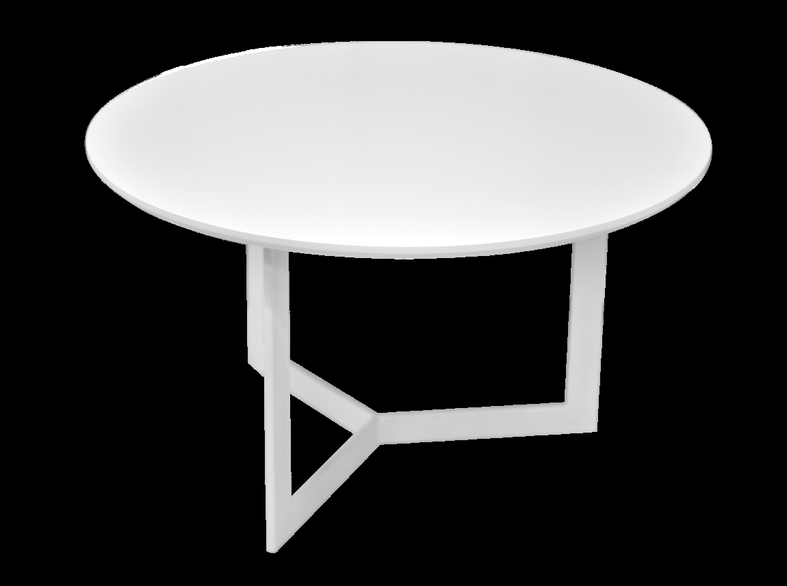 Konferenční stolek THURETI 68, bílá/bílá