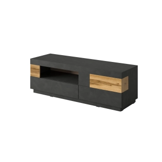 SCHIAHOT televizní stolek 2S1V, matera/dub wotan