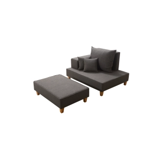 Sedací souprava MORADO 1, šedohnědá