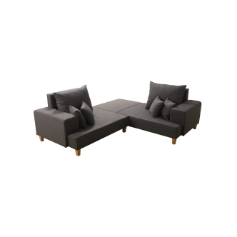 Sedací souprava MORADO 3, šedohnědá