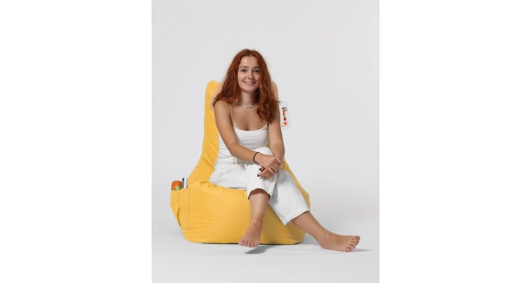 Sedací vak CENVEN, žlutá