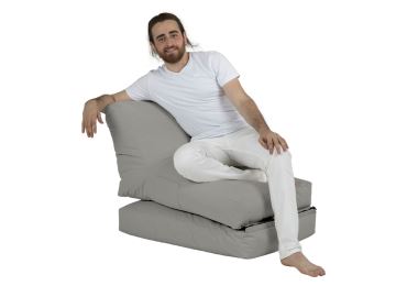 Sedací vak GRAZEL, šedá