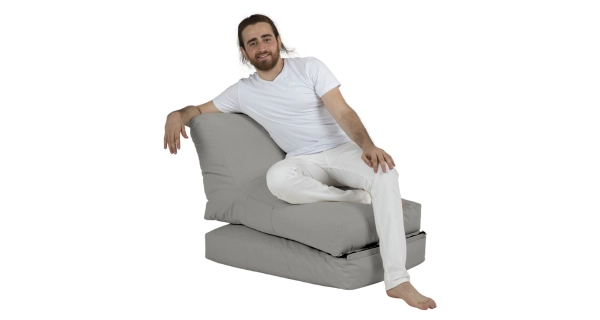 Sedací vak GRAZEL, šedá