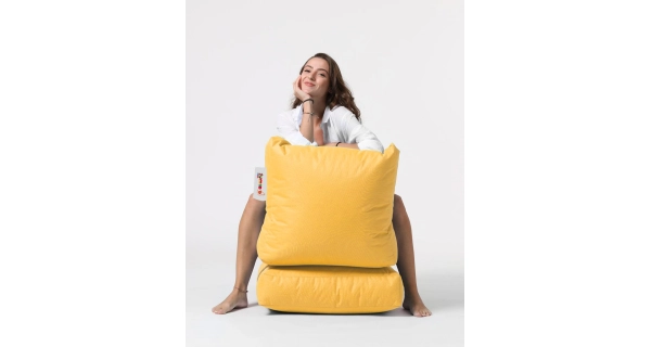 Sedací vak GRAZEL, žlutá