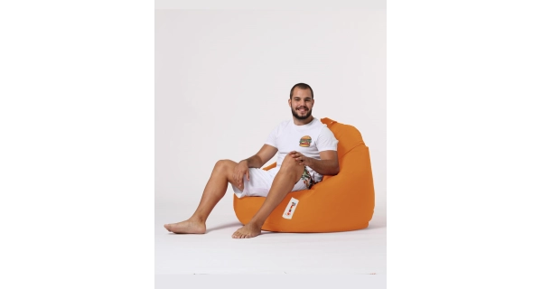 Sedací vak ORLINO XXL, oranžová