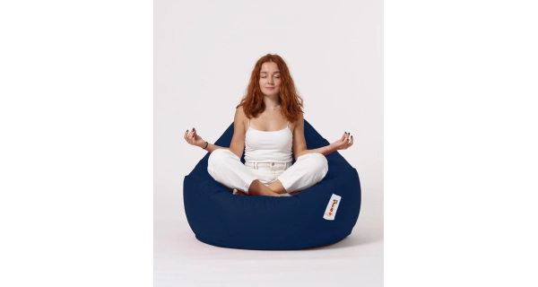 Sedací vak ORLINO XXL, tmavě modrá
