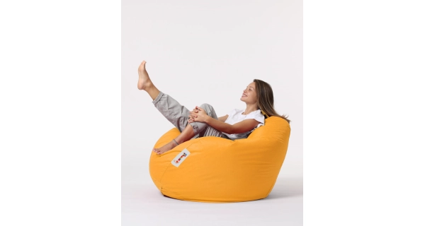 Sedací vak ORLINO XXL, žlutá