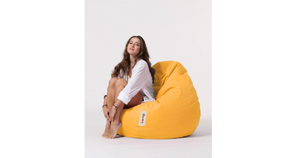 Sedací vak ORLINO XXL, žlutá