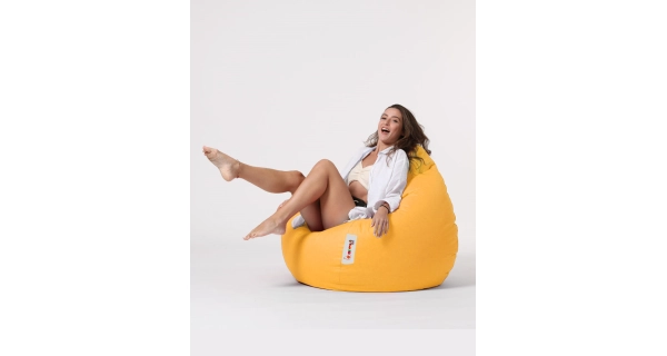 Sedací vak ORLINO XXL, žlutá