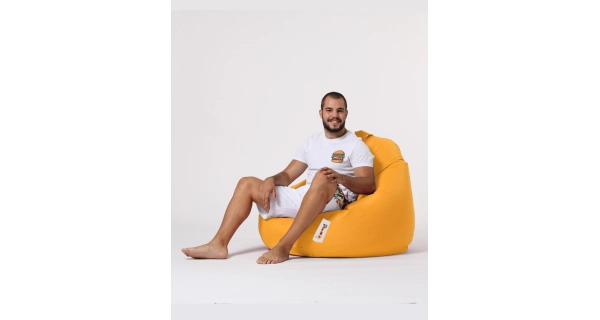 Sedací vak ORLINO XXL, žlutá