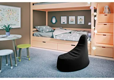 Sedací vak POITIER, černá