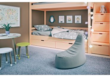 Sedací vak POITIER, světle šedá