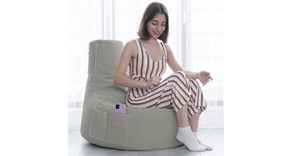 Sedací vak TREZEL, šedá