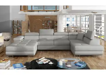 Sedačka do U SEDUM 14, šedá látka, pravá