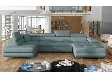 Sedačka do U SEDUM 20, šedá látka, levá