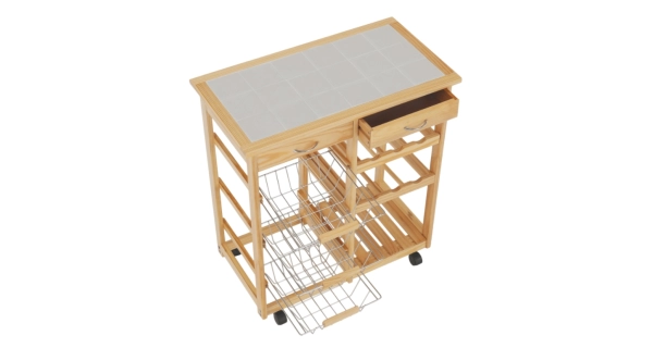 Servírovací stolek MANCAY, přírodní