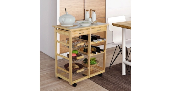 Servírovací stolek MANCAY, přírodní