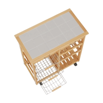 Servírovací stolek MANCAY, přírodní